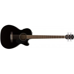 Fender CB-60SCE Black Acoustic Bass Guitar angle