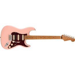 Fender Limited Edition Player Stratocaster HSS Roasted Neck Shell Pink Front