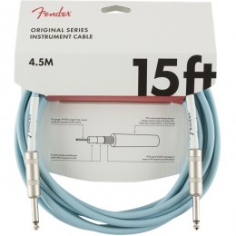 Fender Original Series Instrument Cable 15 Foot Daphne Blue Front