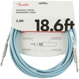 Fender Original Series Instrument Cable 18.6 Foot Daphne Blue Front