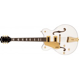 Gretsch G5422GLH Electromatic Classic Double Cut Left Handed Snowcrest White Front
