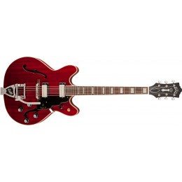 Guild Starfire V with Vibrato Semi Acoustic Guitar Cherry Red