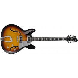 Hagstrom Super Viking Guitar Tobacco Sunburst