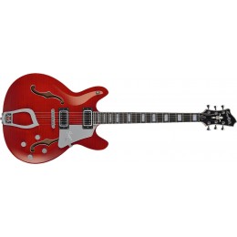 Hagstrom Super Viking Guitar Wild Cherry Transparent