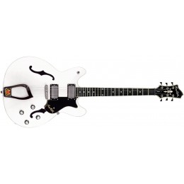 Hagstrom Viking White Semi Acoustic Guitar