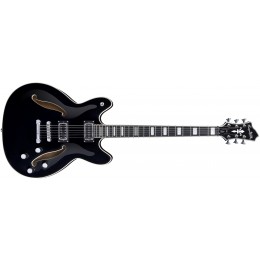 Hagstrom Viking Baritone Guitar Black Front