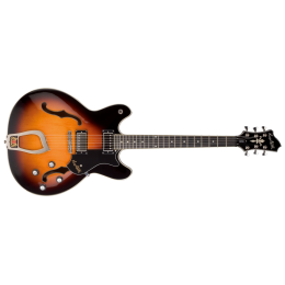 Hagstrom Viking Semi Acoustic Guitar Tobacco Sunburst 