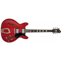Hagstrom Viking Wild Cherry Transparent Semi Acoustic Guitar