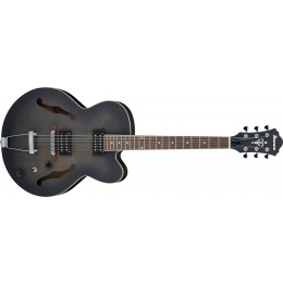 Ibanez-AF55-TKF-Artcore-Transparent-Black-Flat-2019-Front