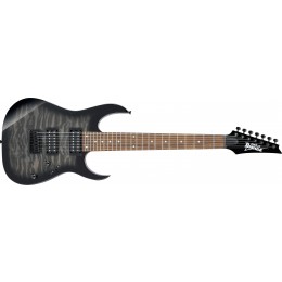 Ibanez-GRG7221QA-TKS-7-String-Transparent-Black-Sunburst-Front