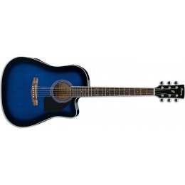 Ibanez PF15ECE-TBS Transparent Blue Sunburst