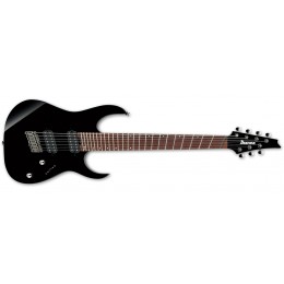 Ibanez RGMS7 Iron Label Multiscale 7 String Black 2018 Front