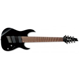 Ibanez RGMS8 Iron Label Multiscale 8 String Black 2018 Front