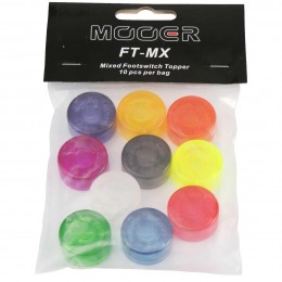 MOOER Candy Footswitch Topper Mix of 10 Pack In Packaging