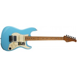 MOOER GTRS S801 Intelligent Guitar - Sonic Blue, Roasted Maple Front