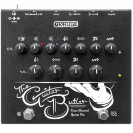 Orange Guitar Butler Dual Channel Guitar Preamp Pedal Front