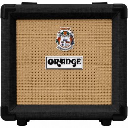 Orange PPC108 Black Speaker Cab Front