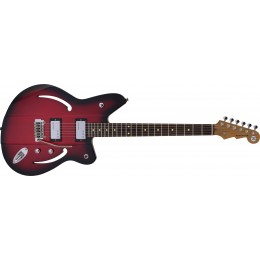 Reverend Airsonic HC Metallic Red Burst Front