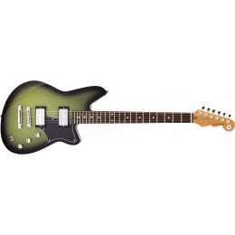 Reverend Descent RA Baritone Avocado Burst Front