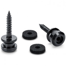 Schaller Buttons For S-Locks Black Chrome Pair Medium