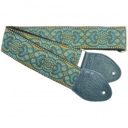 Souldier Custom Guitar Strap Arabesque Blue