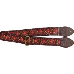 Souldier Custom Hendrix Guitar Strap Maroon/Red Front