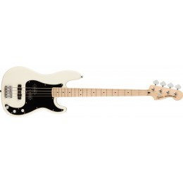 Squier Affinity Series Precision Bass PJ Maple Fingerboard Black Pickguard Olympic White Front