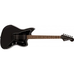 Squier Limited Edition Affinity Jazzmaster Metallic Black, Matching Headstock
