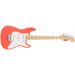 Squier Special Edition Mini Strat Kids Guitar Tahitian Coral