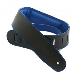 DSL GEG25-15-8 Leather Strap Black with Blue Backing 2.5 Inches