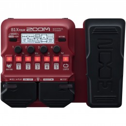 Zoom B1X Four Bass Multi-Effects Pedal With Expression Front