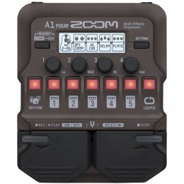 Zoom A1 Four Acoustic Guitar Multi-Effects Pedal Front