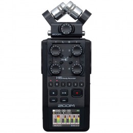 Zoom H6 Black Portable Recorder Front