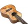 Freshman UKMAPLECE Electro Concert Ukulele Spalted Maple Body Angle