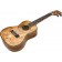 Freshman UKMAPLECE Electro Concert Ukulele Spalted Maple Angle