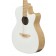 Applause Jump Electro Acoustic Guitar Blank Canvas White
