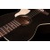 Art & Lutherie Roadhouse Faded Black Parlour Guitar Body angle closeup