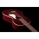 Art & Lutherie Roadhouse Tennessee Red Parlour Guitar Body Angle 2