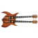 BC Rich B Legacy Exotic Double Neck Koa Front