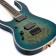 BC Rich Shredzilla Extreme Exotic with Hipshot Left Hand Cyan Blue Burl Body Angle