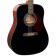 Brunswick BD200 Dreadnought Acoustic Guitar Black Body