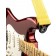 DAddario Auto Lock Guitar Strap Mellow Yellow On Guitar