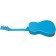 Daisy Rock Debutante Junior Acoustic Guitar Cotton Candy Blue Back Angle