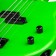 Dean Custom Zone Bass Nuclear Green