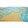 Dog Days Turquoise 2-Inch Wide Guitar Strap Close Up