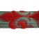 Dog Days Red and Grey 2-Inch Wide Guitar Strap