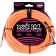 Ernie Ball 25 Foot Braided Straight/Angle Instrument Cable Neon Orange Front