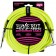 Ernie Ball 25 Foot Braided Straight/Angle Instrument Cable Neon Yellow Front