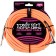 Ernie Ball 10 Foot Braided Straight Angle Instrument Cable Neon Orange Front