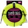 Ernie Ball 18 Foot Braided Straight/Angle Instrument Cable Neon Yellow Front